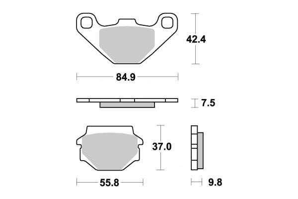 PLAQUETTES DE FREIN AR AP RACING LMP146OR