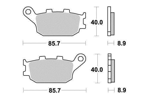 PLAQUETTES DE FREIN AR SIFAM S1035N