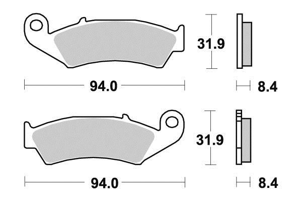 PLAQUETTES DE FREIN AR KYOTO S1039B