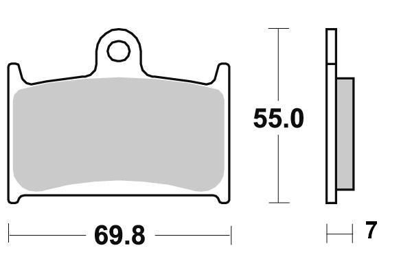 PLAQUETTES DE FREIN AR NISSIN 2P208NS