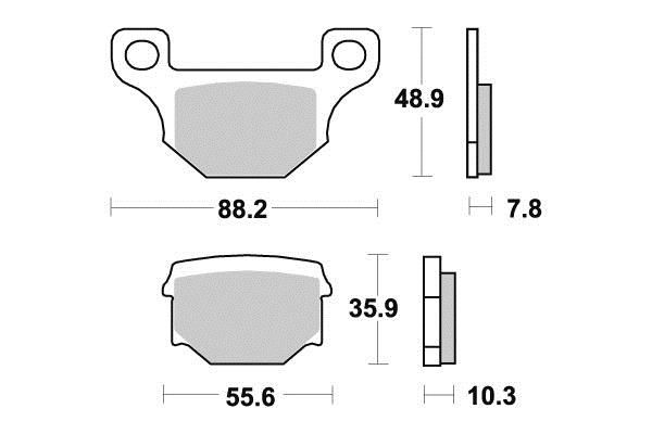 PLAQUETTES DE FREIN AR PERFTEC S1055N