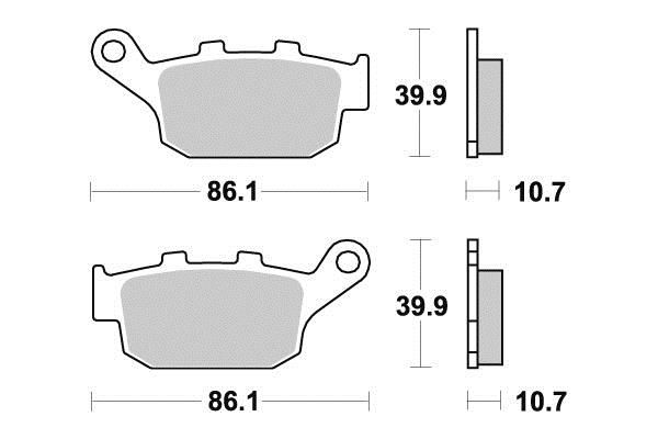 PLAQUETTES DE FREIN AR KYOTO S1070