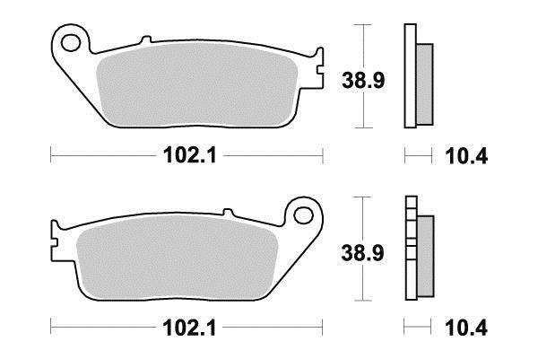 PLAQUETTES DE FREIN AR KYOTO S1071B