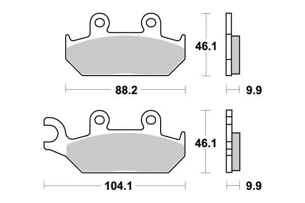 PLAQUETTES DE FREIN AV KYOTO S1072