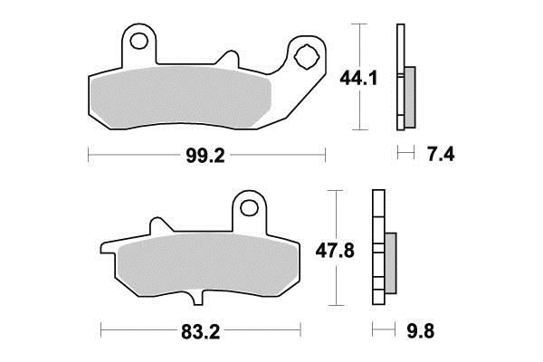 PLAQUETTES DE FREIN AR KYOTO S1073