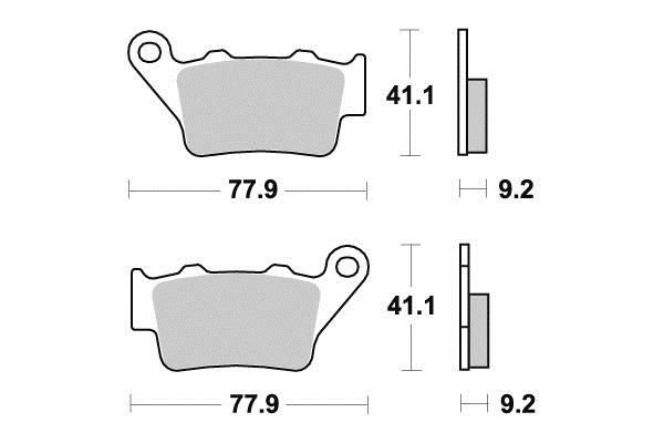 PLAQUETTES DE FREIN AR KYOTO S1080