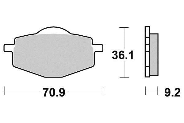 PLAQUETTES DE FREIN AV PERFTEC S1081N