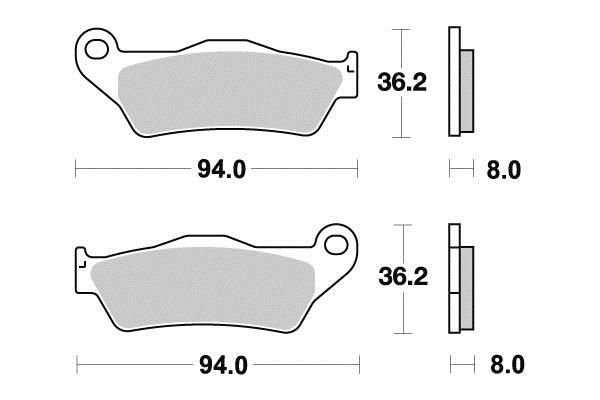 PLAQUETTES DE FREIN AV KYOTO S1082