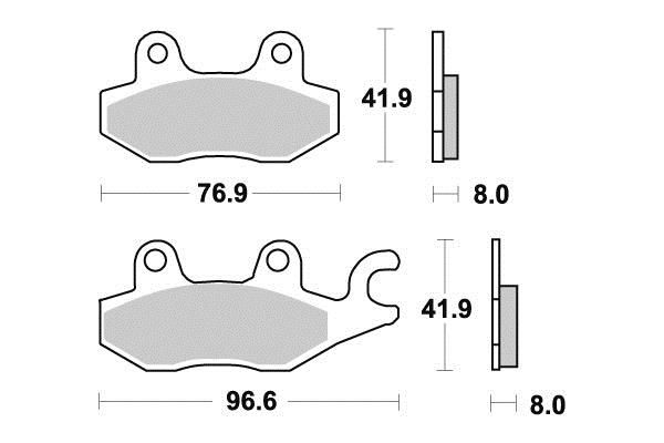 PLAQUETTES DE FREIN AR KYOTO S1085