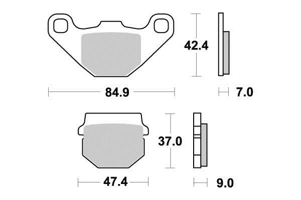 PLAQUETTES DE FREIN AV FURYTECH FUR.348