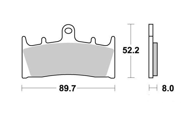 PLAQUETTES DE FREIN AV VESRAH RACING VD349RJL