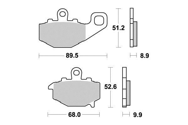 PLAQUETTES DE FREIN AR VESRAH VD434JL