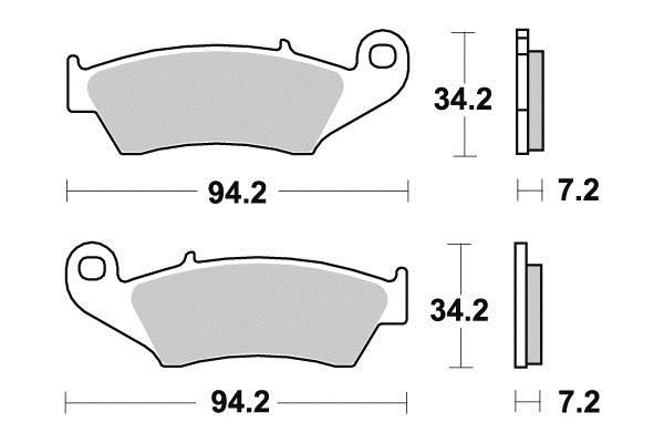 PLAQUETTES DE FREIN AV BREMBO 07KA17SD