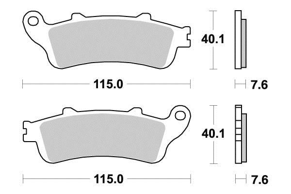 PLAQUETTES DE FREIN AR TECNIUM MF221