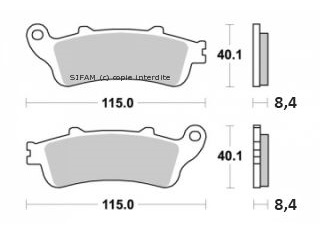 PLAQUETTES DE FREIN AR SIFAM S1165N