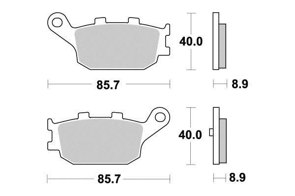 PLAQUETTES DE FREIN AR SIFAM S1169N