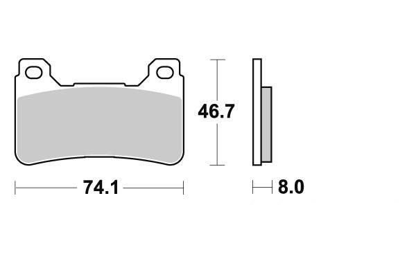 PLAQUETTES DE FREIN AV BENDIX MF309