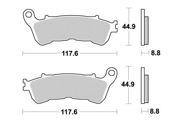 PLAQUETTES DE FREIN AR KYOTO S1172