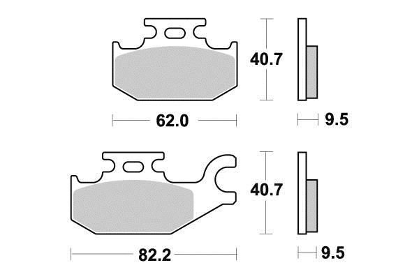 PLAQUETTES DE FREIN AR SIFAM S1266N