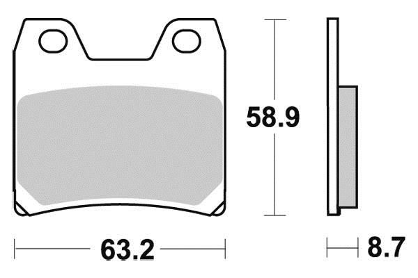 PLAQUETTES DE FREIN AR SIFAM S1268N