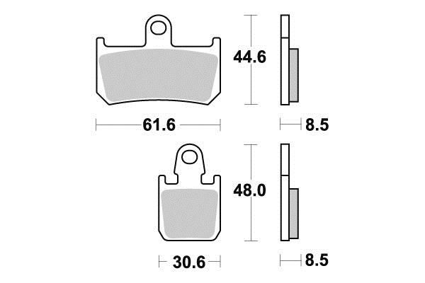 PLAQUETTES DE FREIN AV SIFAM S1277N