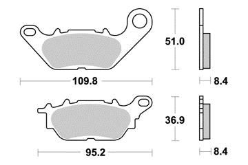 PLAQUETTES DE FREIN AV KYOTO S1284