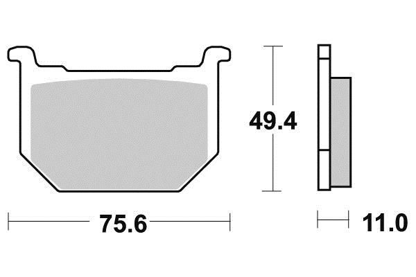 PLAQUETTES DE FREIN AV SIFAM S1322N