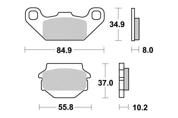 PLAQUETTES DE FREIN AV AP RACING LMP191OR