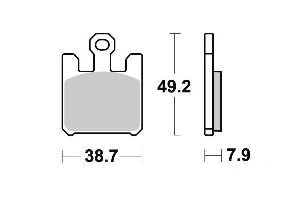 PLAQUETTES DE FREIN AV BENDIX MF288