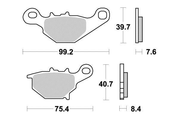 PLAQUETTES DE FREIN AR KYOTO S1358