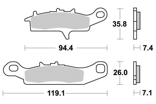 PLAQUETTES DE FREIN AV SIFAM S1441N