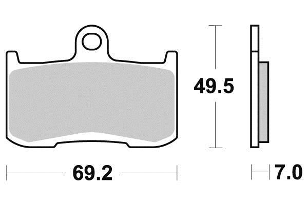 PLAQUETTES DE FREIN AV NISSIN 2P287ST