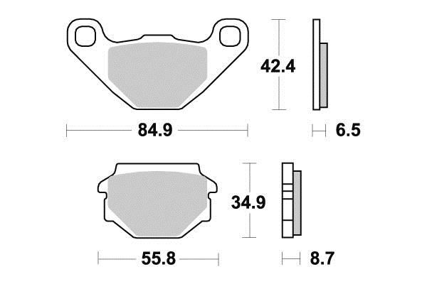 PLAQUETTES DE FREIN AR BREMBO 07015CC