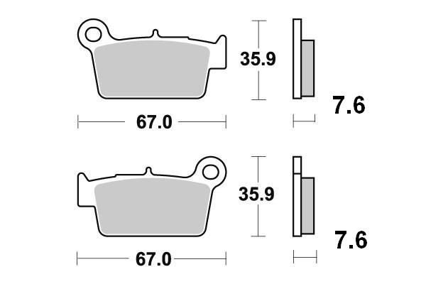 PLAQUETTES DE FREIN AR SIFAM S1808N