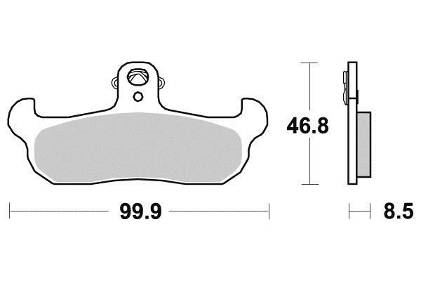 PLAQUETTES DE FREIN AV BENDIX MO108