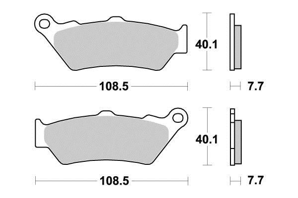 PLAQUETTES DE FREIN AR TECNIUM MF174