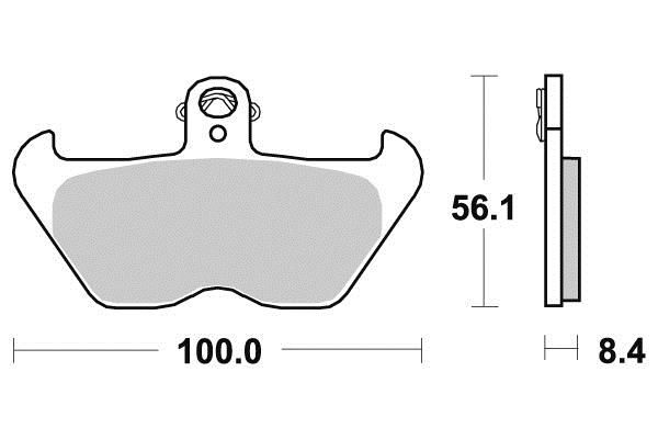 PLAQUETTES DE FREIN AV BENDIX MF203