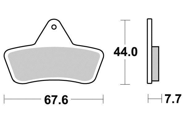 PLAQUETTES DE FREIN AV BENDIX MOA258