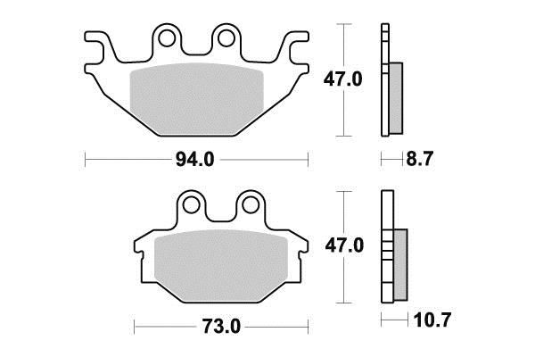 PLAQUETTES DE FREIN AR PERFTEC S1989N