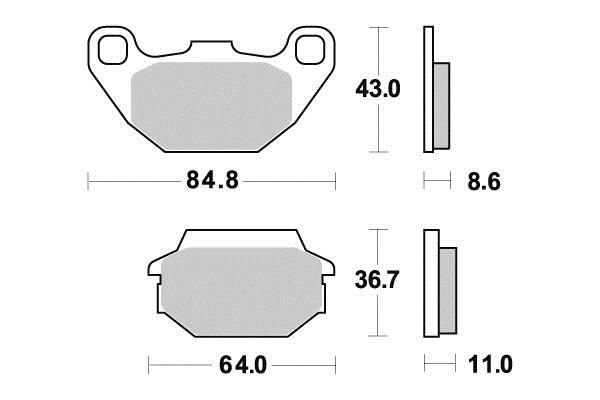 PLAQUETTES DE FREIN AV PERFTEC S1995N