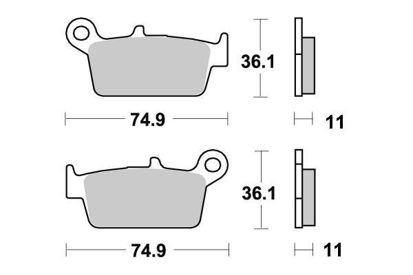 PLAQUETTES DE FREIN AR KYOTO S2002