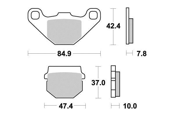 PLAQUETTES DE FREIN AV PERFTEC S2010N