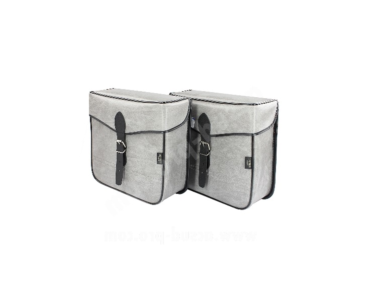 SACOCHE SPORFABRIC S14 SANGLES STYLE VINTAGE GRISE 30 X 30 X 11 CM (LA PAIRE)