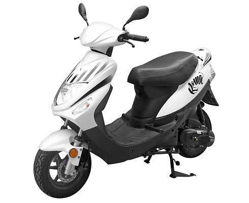 SCOOTER TNT MOTOR ROMA 3 2 TEMPS 50CC 10 POUCES BLANC