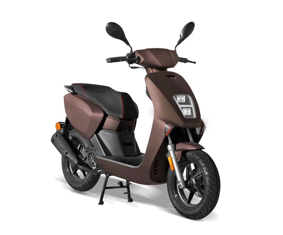 SCOOTER TNT MOTOR HALO 4 TEMPS 50CC 12 POUCES BRUN MAT TOBACCO EURO 4