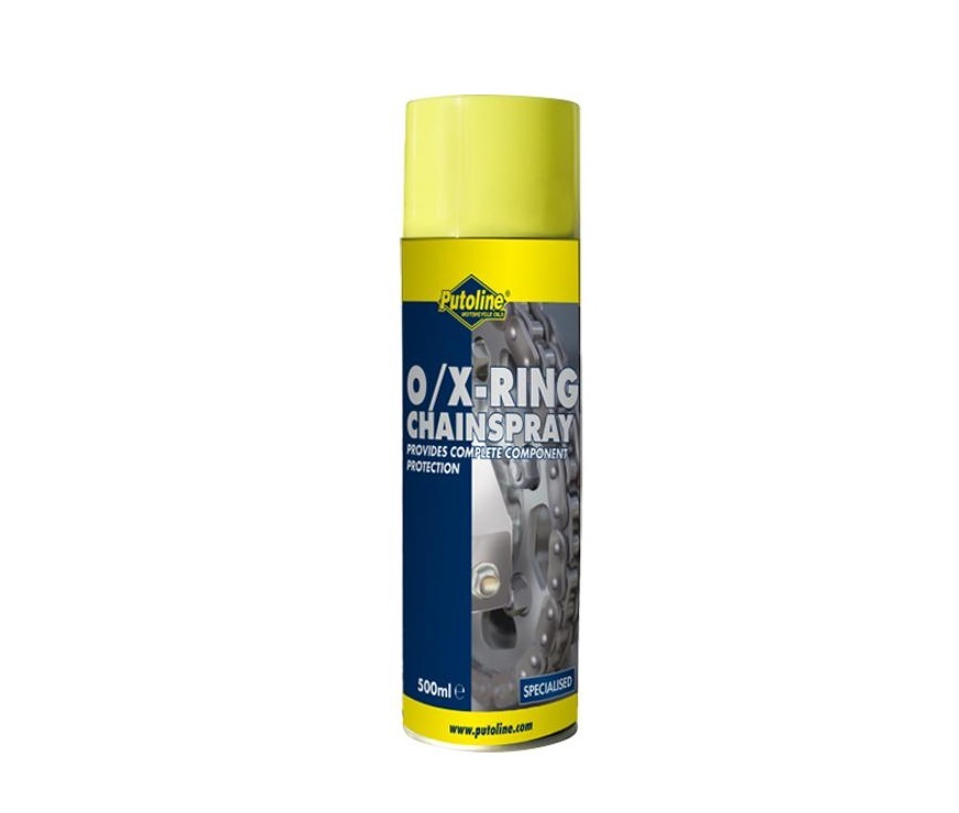 SPRAY CHAINE GRAISSE TRANSPARENTE PUTOLINE O/X-RING CHAINSPRAY 500ML