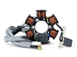 STATOR ALLUMAGE PIAGGIO / GILERA 50 TYPHOON / NRG / STALKER / ZIP / RUNNER FAISCEAU LONG ANCIEN MODELE