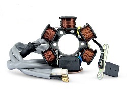 STATOR ALLUMAGE PIAGGIO/GILERA 50 TYPHOON/NRG/STALKER/ZIP/RUNNER FAISCEAU LONG ANCIEN MODELE