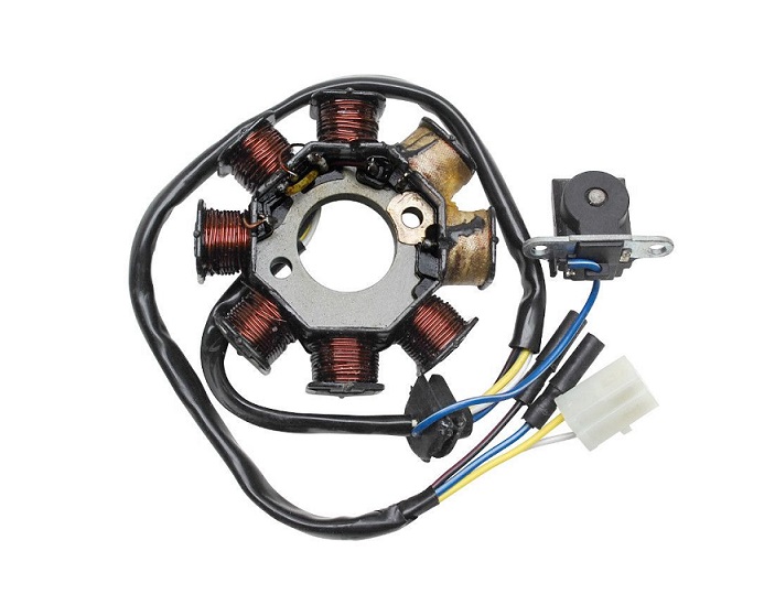 STATOR ALLUMAGE TEKNIX VERSION 1 4 FILS SCOOTER CHINOIS 50 GY6 4 TEMPS - KYMCO / PEUGEOT 50 AGILITY / KISBEE / V-CLIC 4 TEMPS