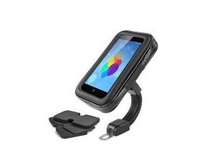 SUPPORT UNIVERSEL IMPERMEABLE POUR SMARTPHONE / GPS ADAPTABLE SCOOTER / MOTO / QUAD (FIXATION RETROVISEUR)